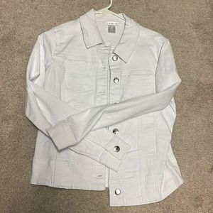 White jean jacket